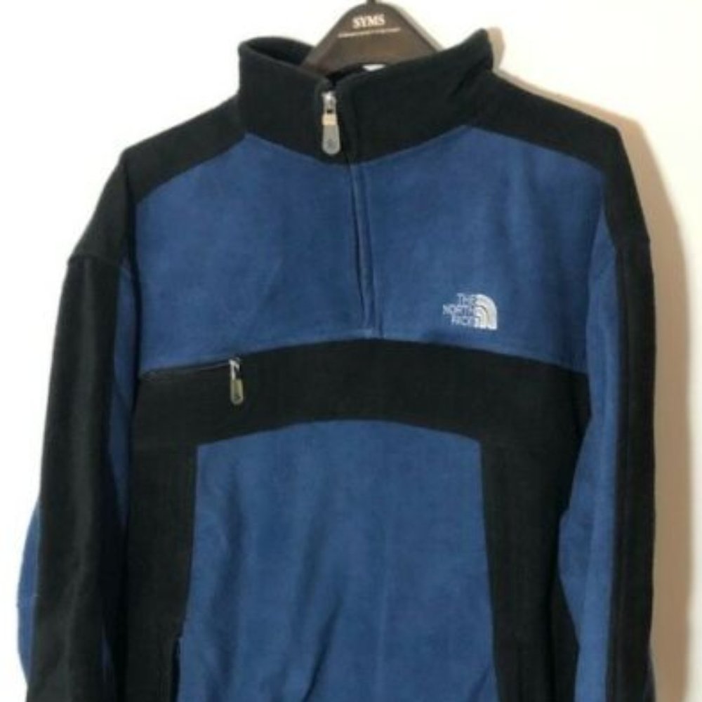 The North Face Men's Black Blue Pullover Jacket XL